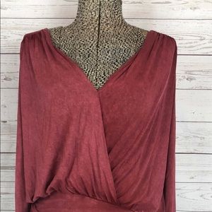 Anthropologie Deletta Wrapped Pullover Top Medium